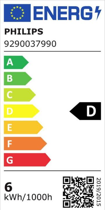 Energie-Label Philips LED-Lampe E27 (E27, 806 lm, 1x)