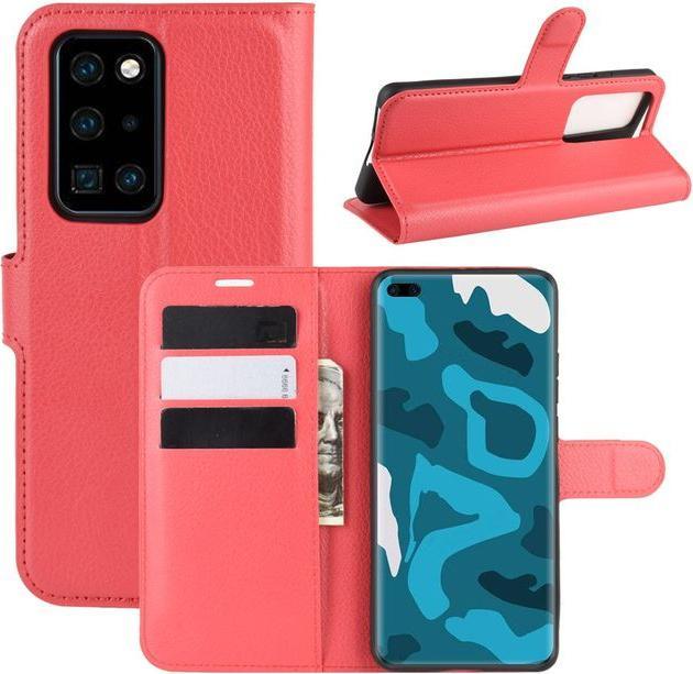 Actual product image MU Classic Litchi Leather Bookcover Series (Huawei P40 Pro+)