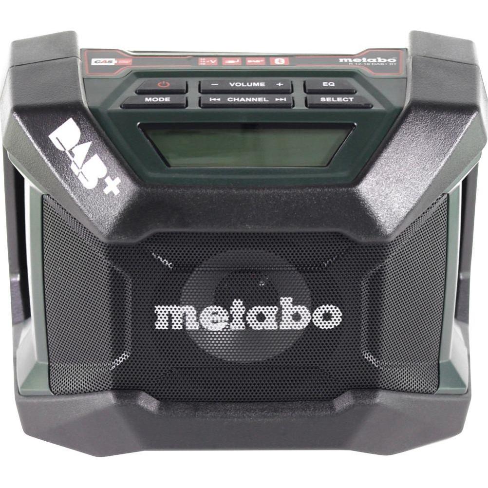 Metabo R 12-18 DAB+ BT Batteria radio da cantiere 12-18 V DAB+ Bluetooth + 1x batteria 5,5 Ah - senza (AM, DAB, FM, Bluetooth), Radio
