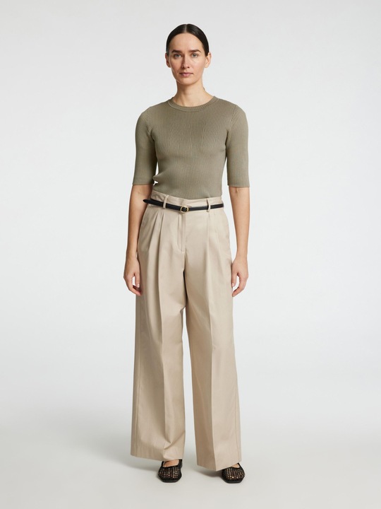 Actual product image Selected Femme Short sleeve knitted top (M)