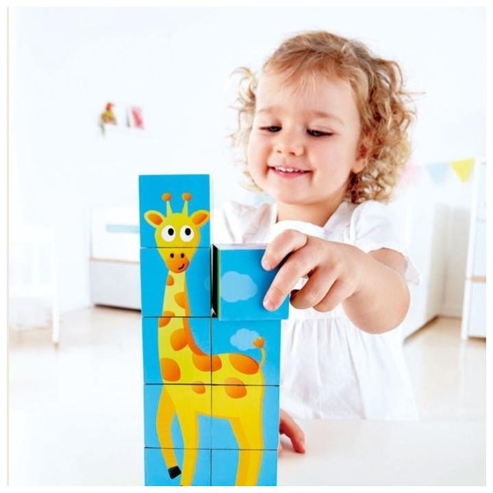 Produktbild Hape Blockpuzzle Dschungel (9 Teile)