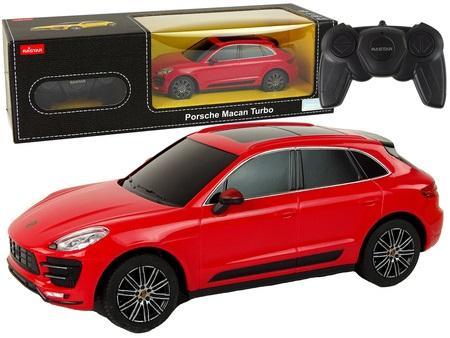 Rastar Auto R/C Porsche Macan Turbo 1:24 rood (1.50 V)