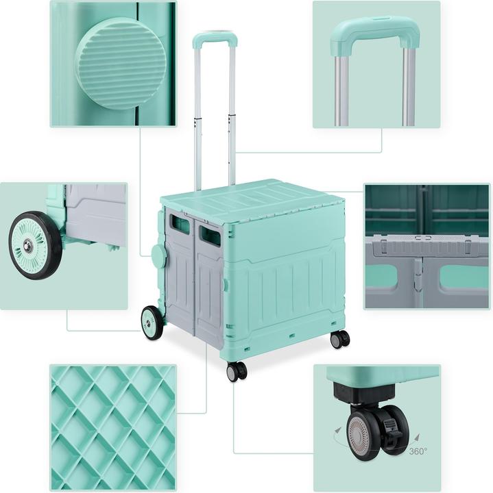 Image du produit Relaxdays Chariot de courses