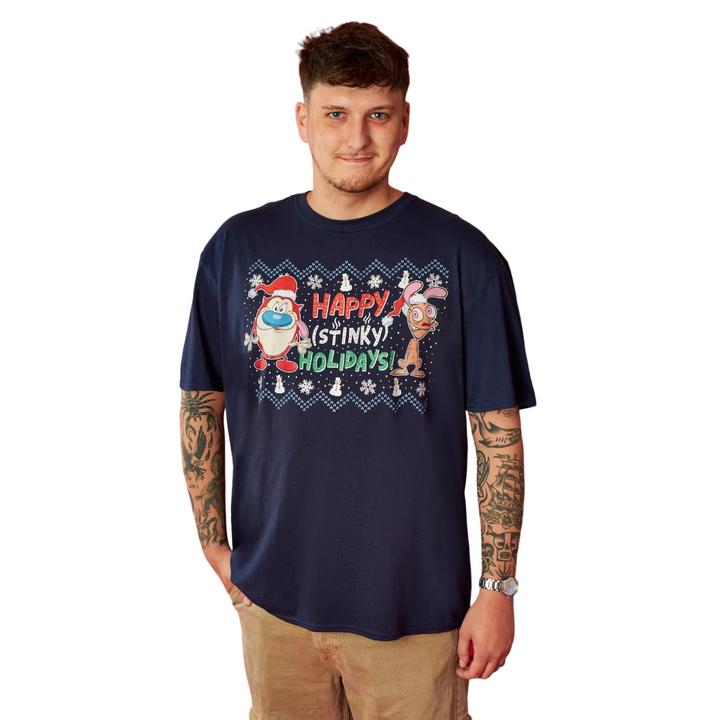 Immagine prodotto Ren & Stimpy Magliette Buone Feste Puzzolenti (M)