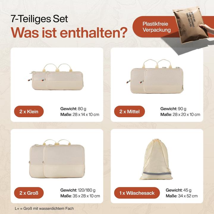 Produktbild Travel Dude 7-teiliges Packwürfel-Set