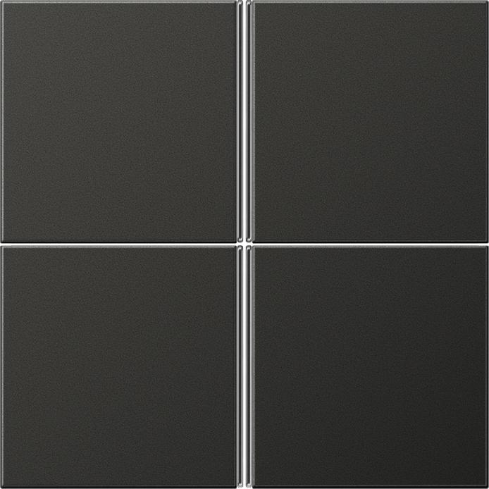 JUNG, Zubehör Schalterprogramm, Taste 4t Schalter LS anth mt f.Bussystem AL2404TSAAN