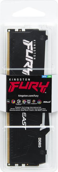 Actual product image Kingston FURY Beast RGB (1 x 32GB, 5200 MHz, DDR5 RAM, DIMM)