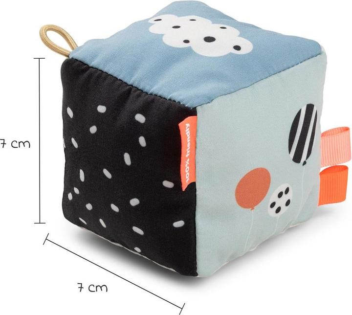 Actual product image Done by Deer Contrast baby cube Happy clouds colour mix