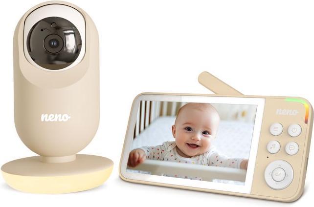 Produktbild Neno VEDO CREAM Elektronische Baby-Nanny mit drahtlosem Empfänger (Babyphone mit Kamera, 300 m)