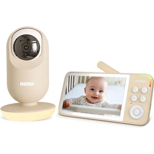 Neno, Monitor bebè, VEDO CREAM Elektronische Baby-Nanny mit drahtlosem Empfänger (Video e audio, 300 m)