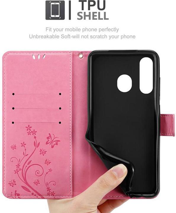 Produktbild Cadorabo Flower Book Cover (Samsung Galaxy A8s)