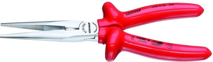Actual product image Gedore VDE 8132-160 VDE Flat nose pliers with dip insulation 160 mm (160 mm)