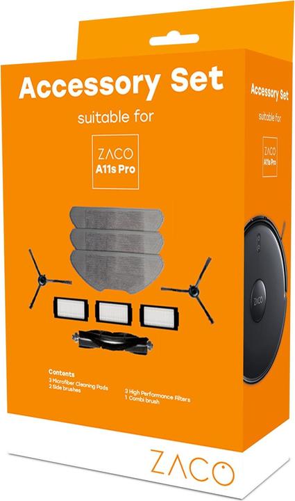 Productafbeelding Zaco Accessoireset voor A11S Pro 2x zijborstels, 1x combiborstel