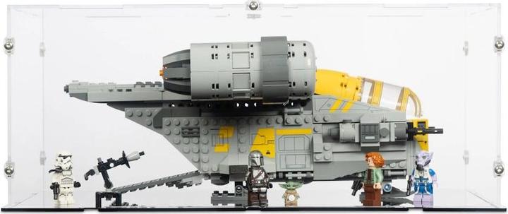 Produktbild iDisplayit Acryl-Display für LEGO® 75447 Star Wars - Razor Crest (Mit schwarzem Boden)