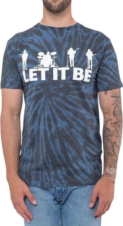 Produktbild The Beatles Erwachsene Let It Be Silhouette Tie Dye TShirt (XL)