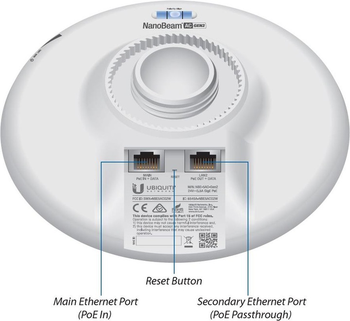 Actual product image Ubiquiti NBE-5AC gene2 (450 Mbit/s)