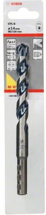 Produktbild Bosch Professional Zubehör Betonbohrer CYL-5, Blue Granite, 14 x 90 x 150 mm (14 mm)