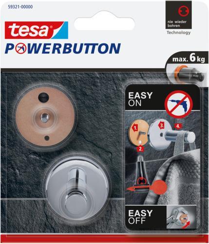 Actual product image tesa Powerbutton Hook Universal medium