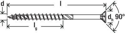 Productafbeelding Fischer Houtbouwschroeven verzonken kop Power Fast 8x340 mm TX40 vz. (50 Schroeven per stuk)