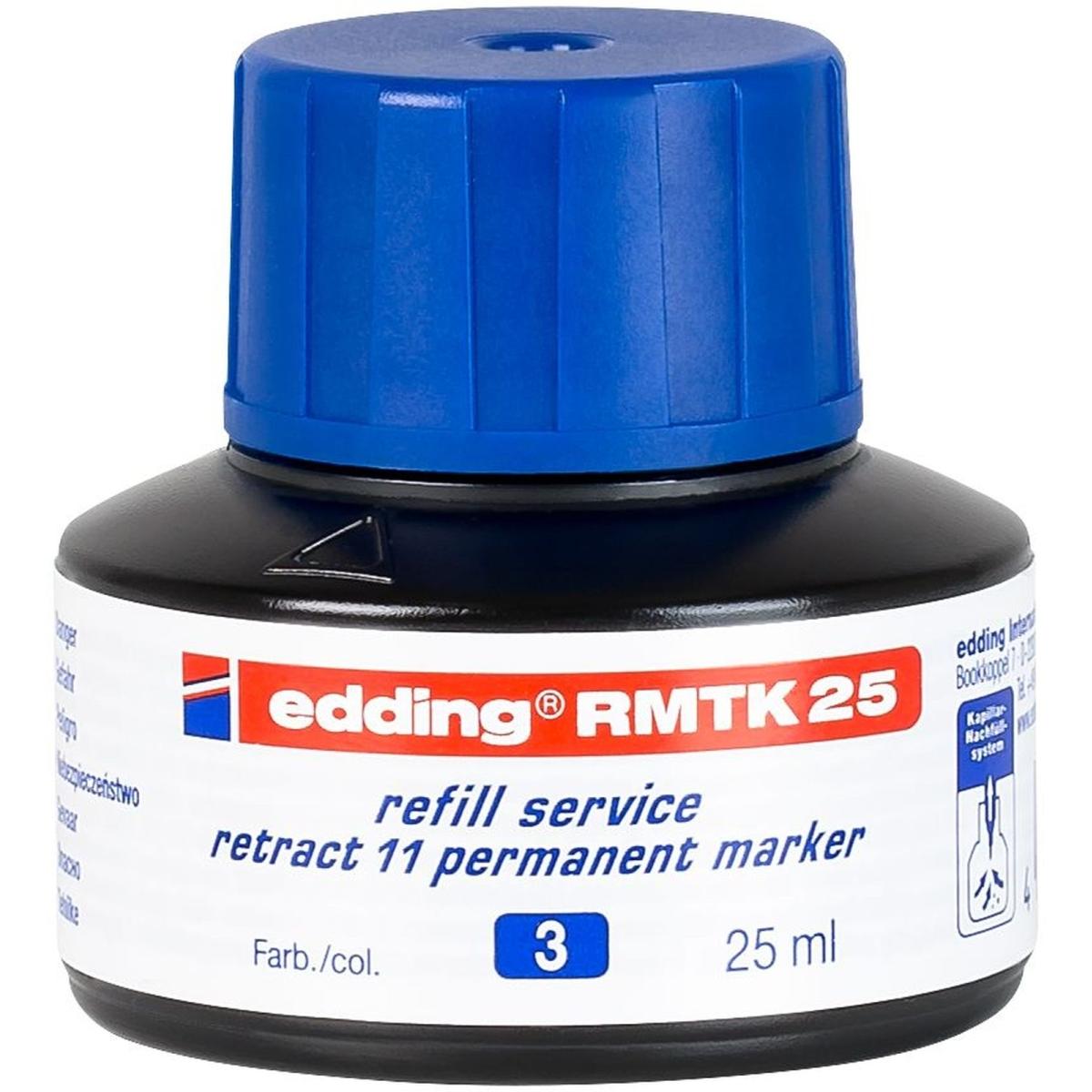 Edding, Marker, Nachfülltusche Retract blau (Blau, 1 x)