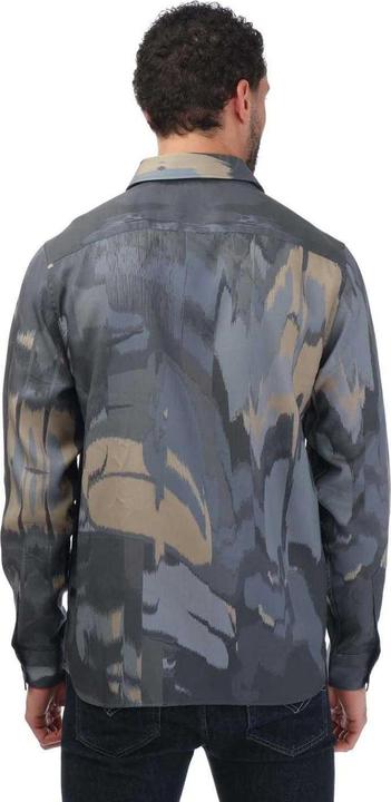 Actual product image Ted Baker Mens Mordun Abstract Long-Sleeved Shirt (S)