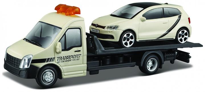 Produktbild Bburago 18/31403 Metal Street Fire scale 1:43 Official VW Polo Gti with truck