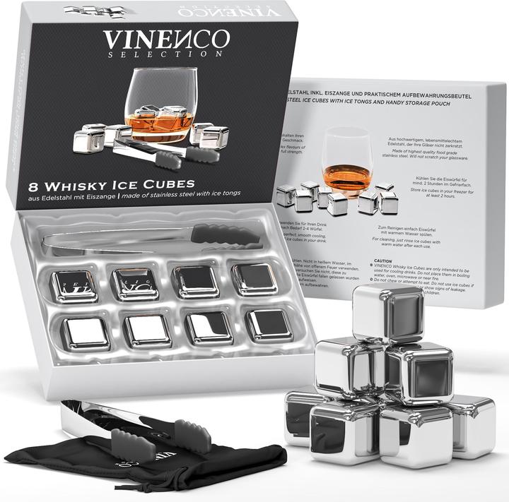 Immagine prodotto Vinenco Whisky Steine Set (Pietre di whisky)