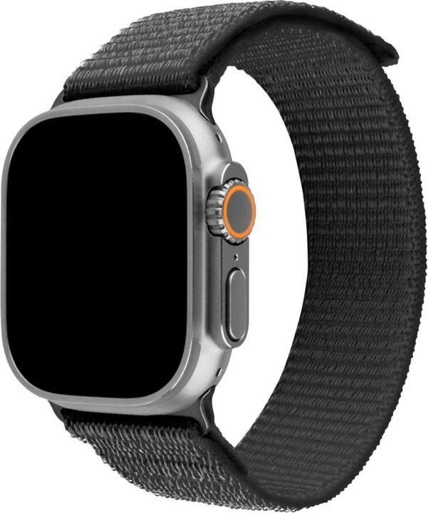 Actual product image Fixed Apple Watch Ultra 49 mm Nylon strap, grey (49 mm, Nylon, Stainless steel)