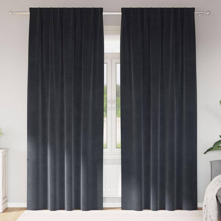Produktbild VidaXL Verdunkelungsvorhänge mit oberen Bändern (140 x 260 cm)