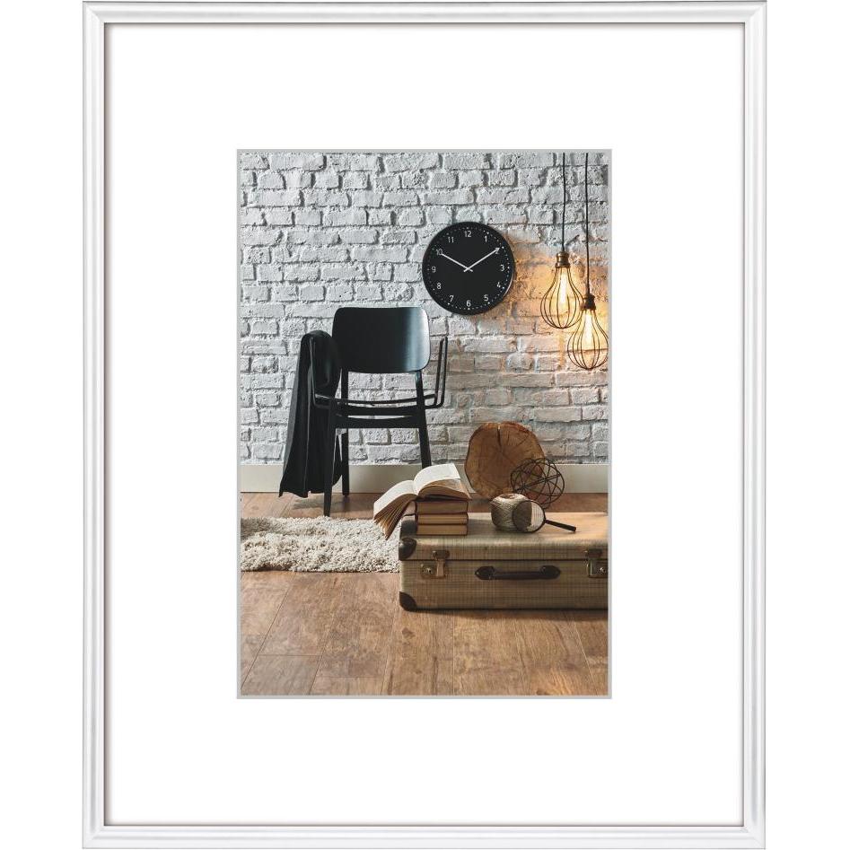 Hama, Bilderrahmen, Kunststoffrahmen Sevilla, Weiss, 2 (18 x 24 cm)