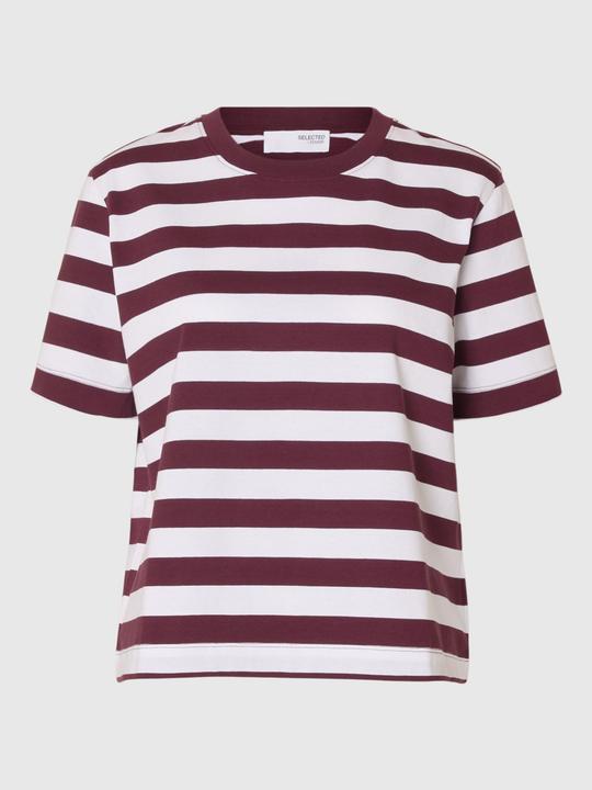 Actual product image Selected Femme Slfessential Ss Striped Boxy Tee Noos (M)