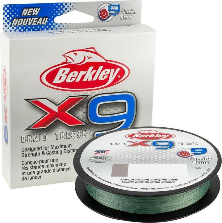 Immagine prodotto Berkley x9 Braid: filo da pesca di alta qualità per professionisti e pescatori per hobby (12 kg, 0.12 mm)