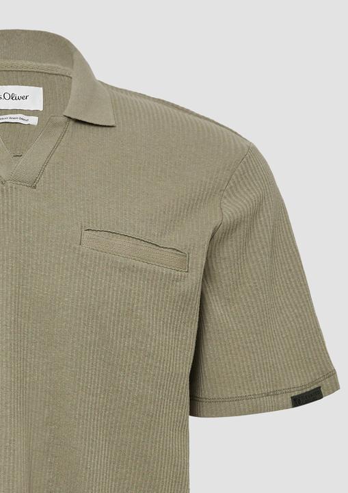 Actual product image S.Oliver Polo-Shirt Poloshirt aus Leinenmix mit Brusttasche (XXL)