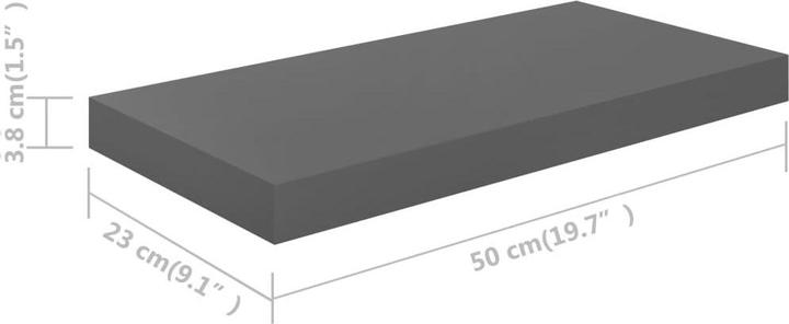 Actual product image vidaXL Wandregal (23 x 50 x 3.80 cm)