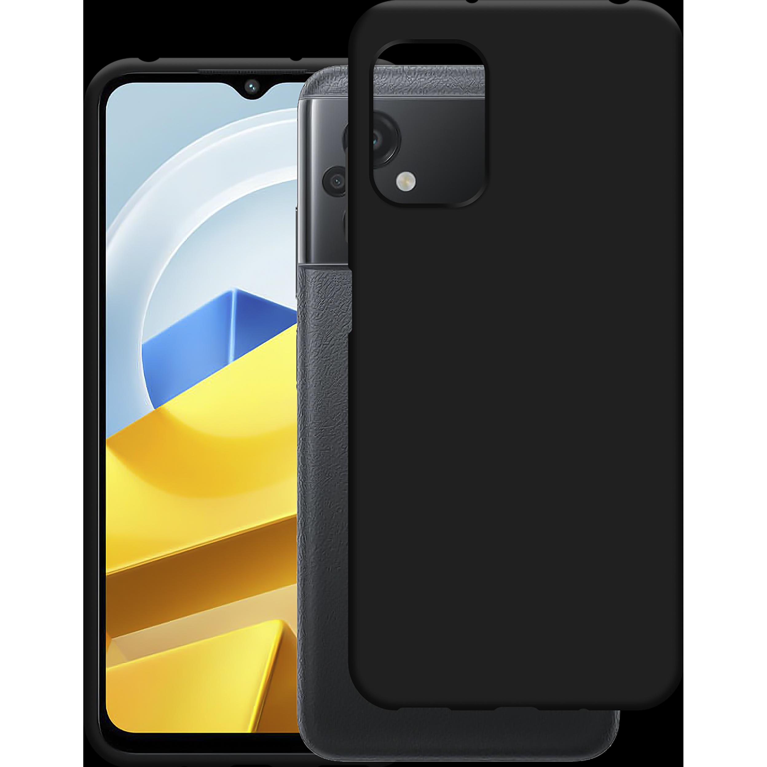 Cazy Silikon Hülle Kompatibel mit Poco M5 - Soft TPU Schutz - (Xiaomi Poco M5), Smartphone Hülle, Schwarz