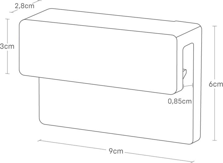 Produktbild Yamazaki Breiter Klebehaken-Zahnbürsten- und Zahnpasta-Halter TOWER