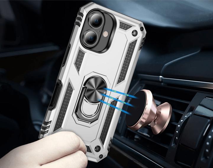 Immagine prodotto Cover-Discount iPhone 16 - Robusta cover posteriore con kickstand (Apple iPhone 16)