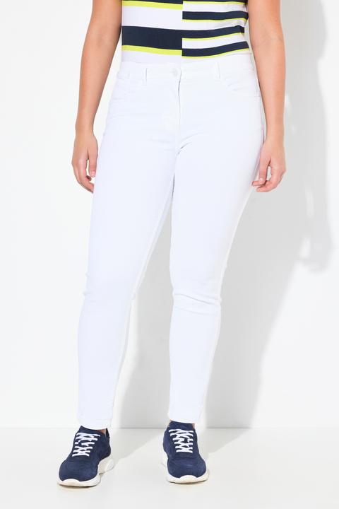 Produktbild Ulla Popken T-Shirt, Streifenmix, Relaxed, Rundhals, Halbarm (62)