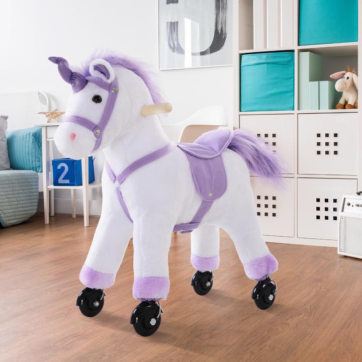 Produktbild Homcom Reitpferd auf Rollen Spielpferd