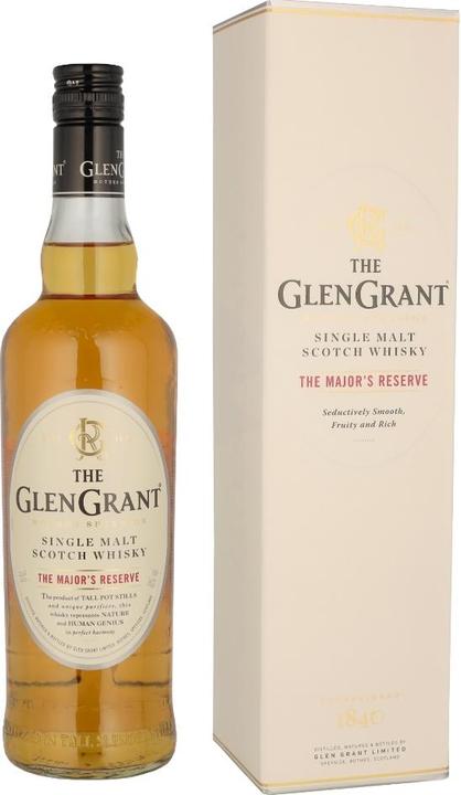 Glen Grant The Major's Reserve Single Malt Scotch Whisky with Case