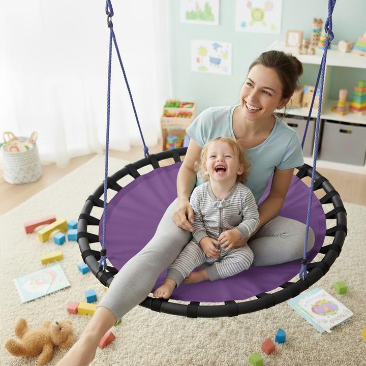 Actual product image Relaxdays 120 cm Nest Swing
