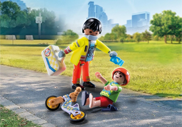 Image du produit Playmobil Ambulancier avec patient (71245, Playmobil City Life)