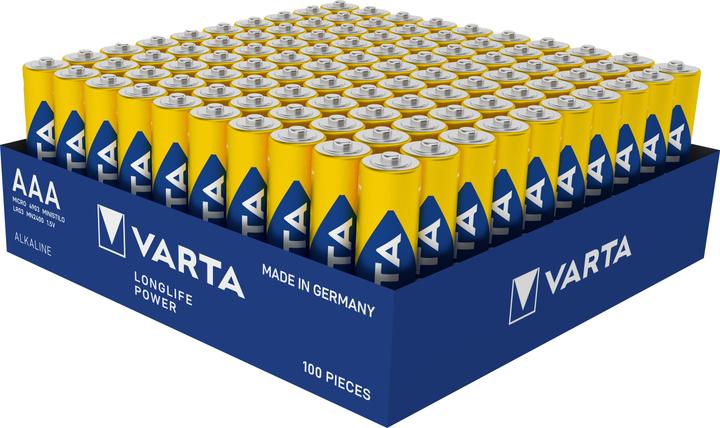 Varta Levensduur Power AAA (100 Pcs., AAA)