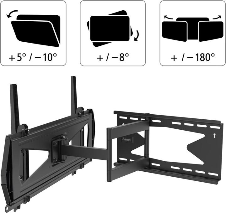 Produktbild Hama FullMotion 118075 Professional (Wand, 40 kg, 37" - 80")