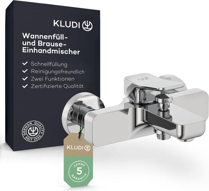 Produktbild Kludi X3 Wannenarmatur Aufputz, Wannenfüll- und Brause-Einhandmischer