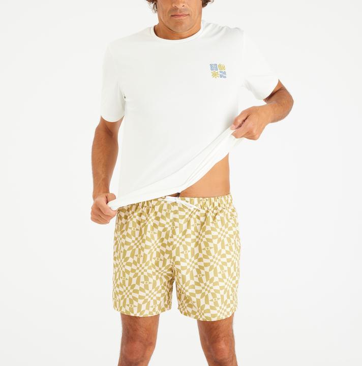 Produktbild Olaian UV-Shirt Surfen Herren UV-Schutz UPF50+ Whiteflower weiss (XXL)