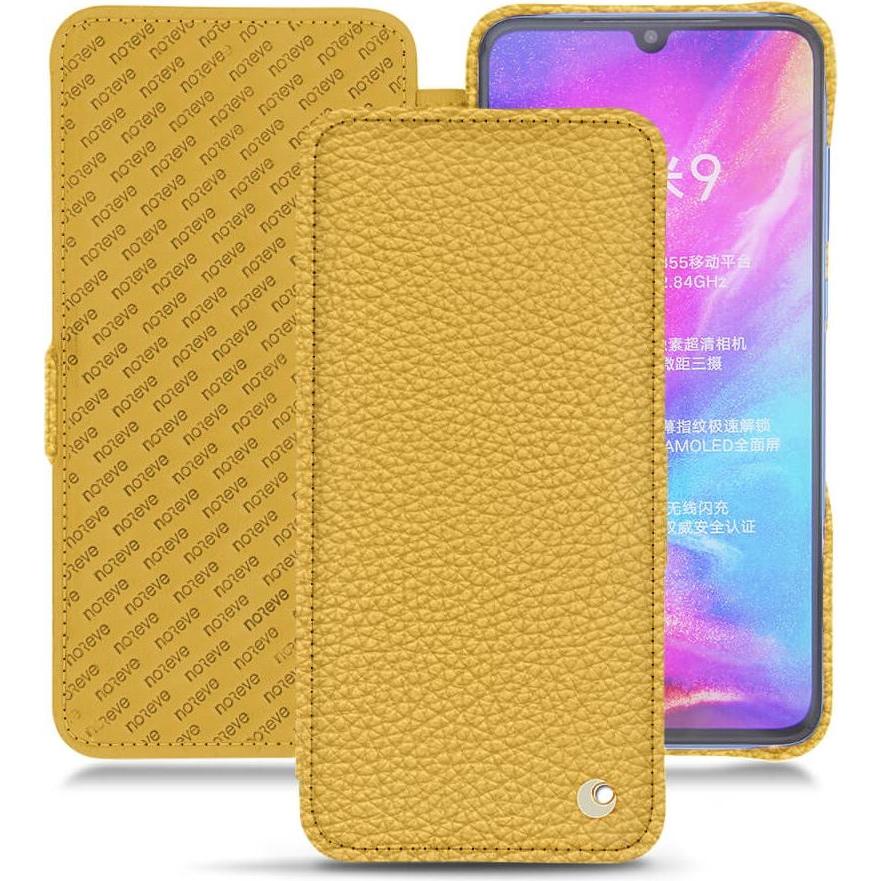 Noreve Lederschutzhülle horizontal (Xiaomi Mi 9), Smartphone Hülle, Orange
