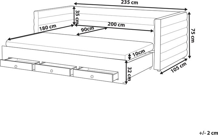 Produktbild Beliani Meudon (180 x 200 cm)