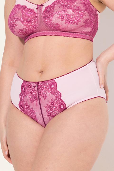 Produktbild Ulla Popken Midislip, Mesh, Spitze, Mikrofaser, höher geschnitten (54)