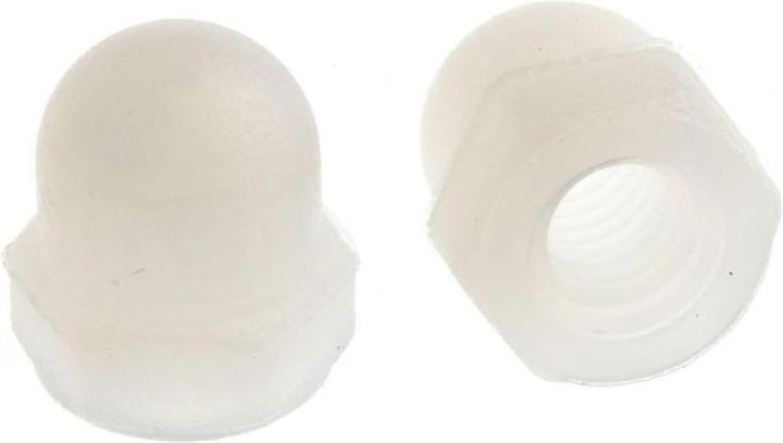 Actual product image RS PRO Cap Nuts, M3 Nylon 5.5mm Smooth (M3)